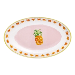 Porto Fiesta Oval Serving Platter Pineapple 32cm