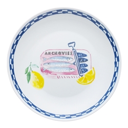 Porto Positano Round Serving Platter Anchovie 30cm