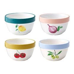 Porto Valentina Set of 4 Mini Mixing Bowls