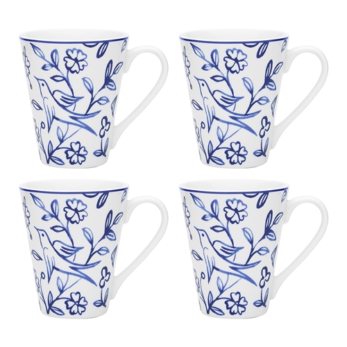 Ginseng Mugs Set of 4 240ml Blue