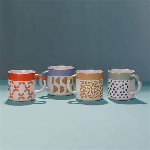 Porto Loft 
Set of 4 Mugs 
320ml
Assorted