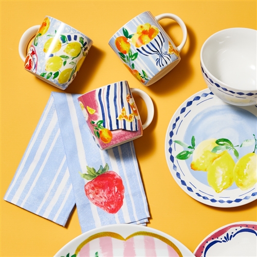 Porto Positano Side Plate 20cm  Lemon