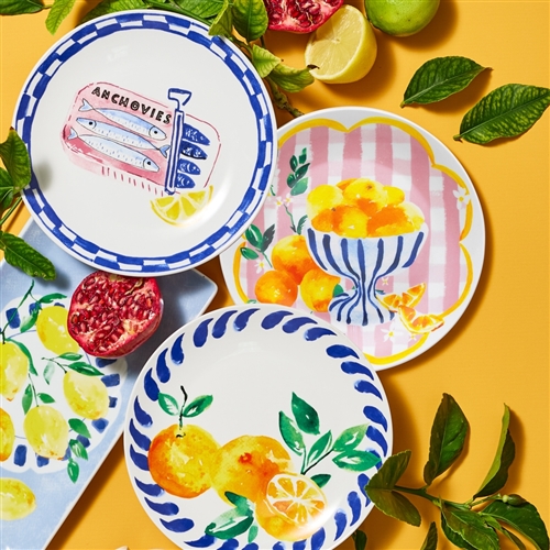 Porto Positano Side Plate 20cm  Anchovies