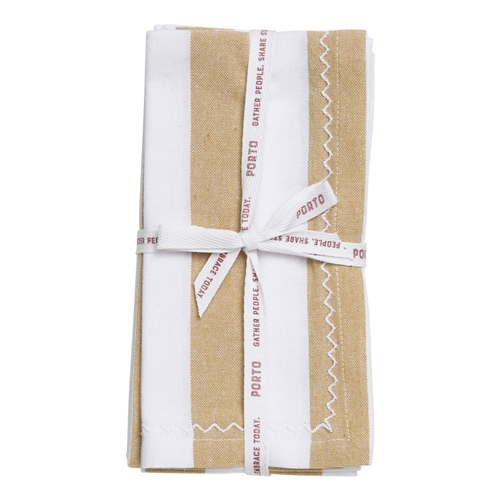 Porto Lola Set of 4 Napkins Almond