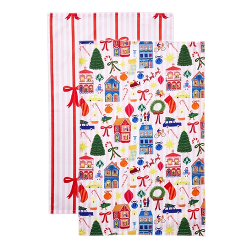 Porto Night Before Set of 2 Tea Towels