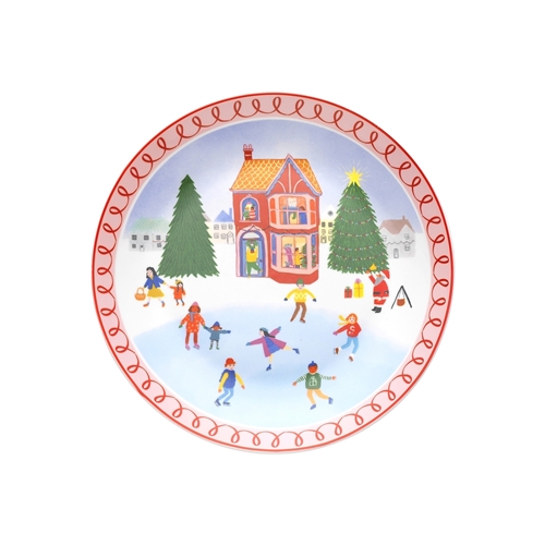 Porto Night Before Side Plate Ice Skating 20cm