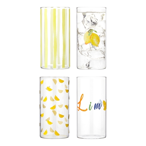 Porto Limone Set of 4 Hi Ball Tumblers 520ml