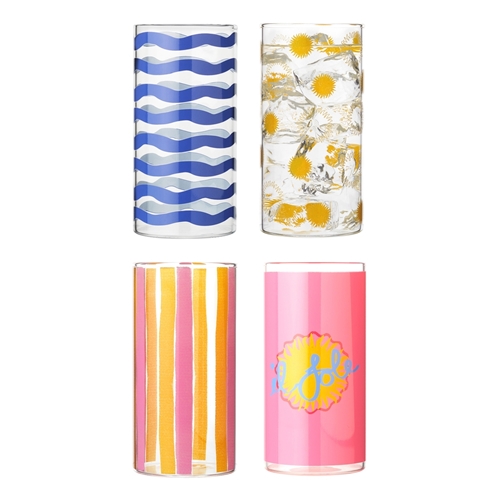 Porto Il  Sole Set of 4 Hi Ball Tumblers 520ml