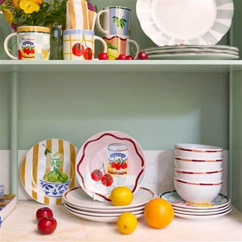 Porto Valentina Side Plate 20cm Tomato