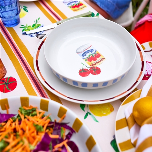 Porto Valentina  Set of 4 Dinner Bowls 21.5cm Assorted