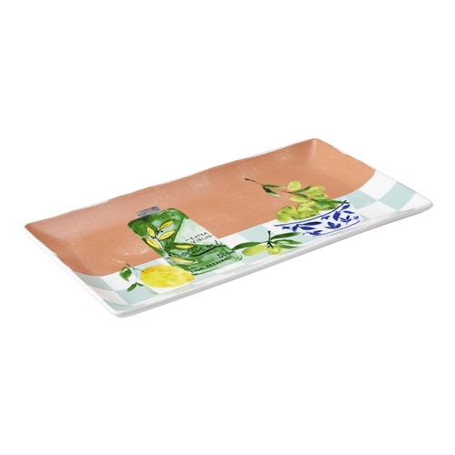 Porto Valentina Rectangle Serving Platter 29.5cm Olive Oil