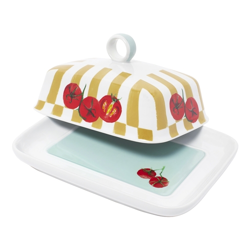 Porto Valentina Butter Dish Tomato