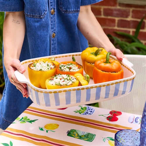 Porto Valentina Large Rectangle Baker 38cm