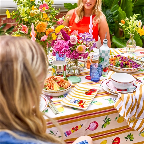 Porto Valentina Tablecloth 230cm x 150cm Vintage