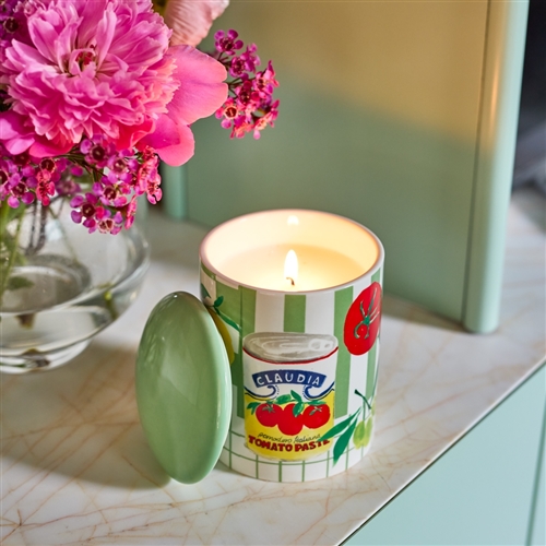 Porto Valentina Ceramic Candle with lid 490g
