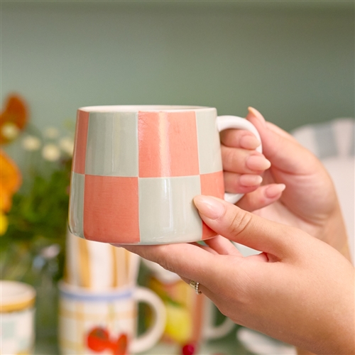 Porto Carnevale Mug 320ml Checkers