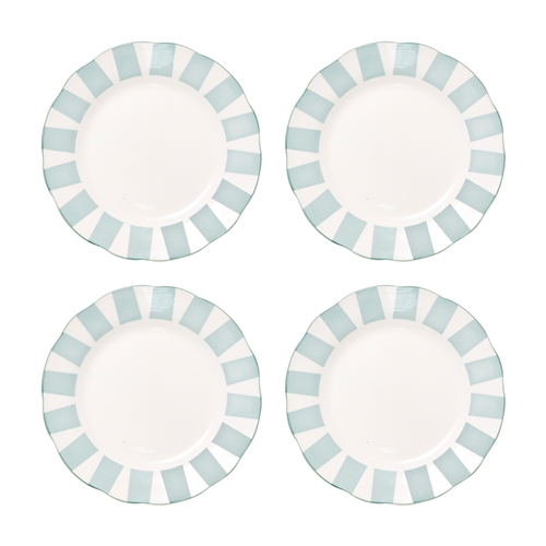 Porto Emery Set of 4 Dinner Plates Sage 26.5cm