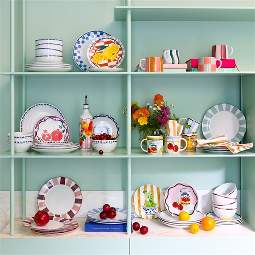 Porto Emery Set of 4 Dinner Plates Snowberry 26.5cm