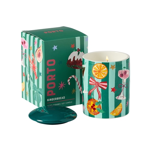 Porto 'Tis The Season Ceramic Candle 250ml Gingerbread
